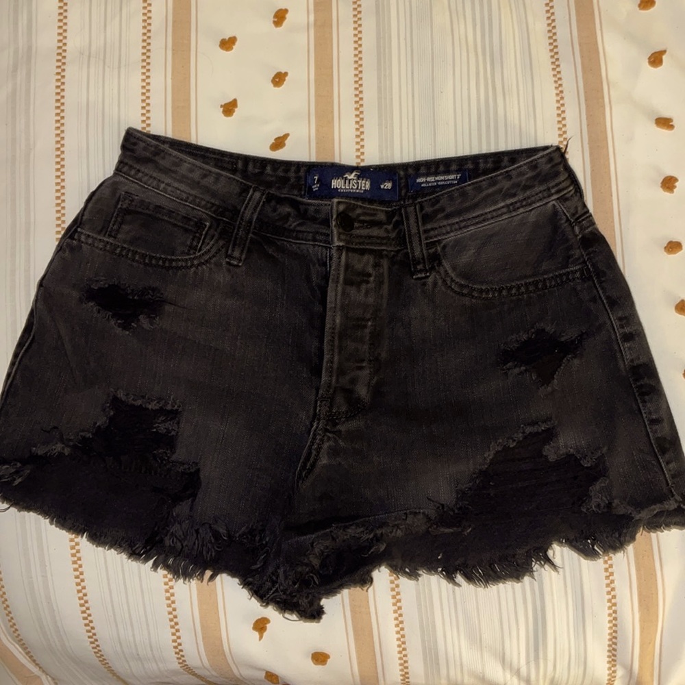Black Hollister Jean shorts